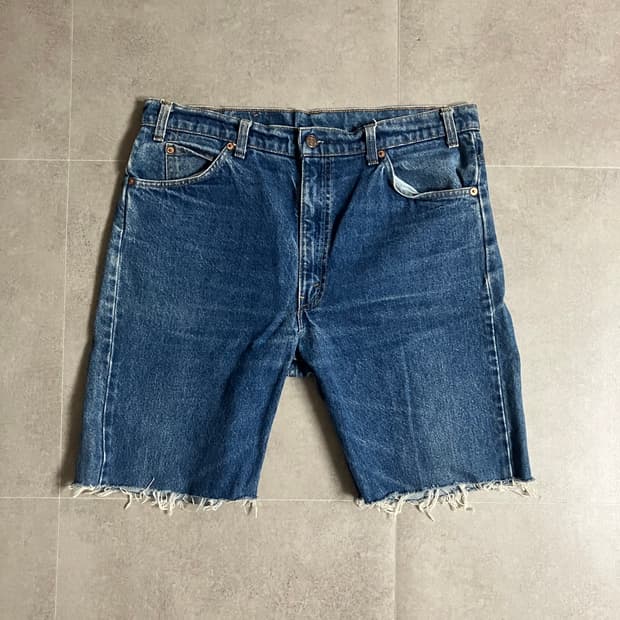리바이스 컷오프 데님 쇼츠 반바지