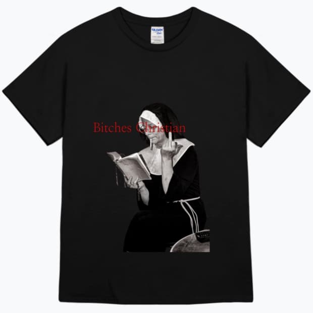 bitches christian 반팔티