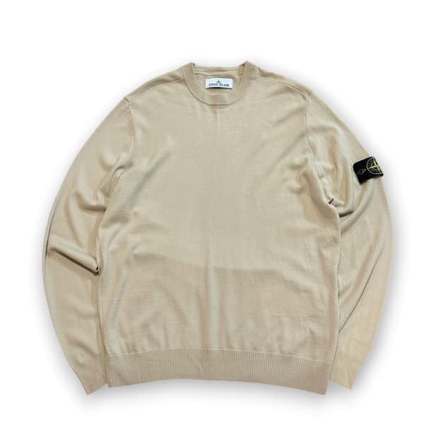Stone Island 24 s/s 오트밀 모 니트
