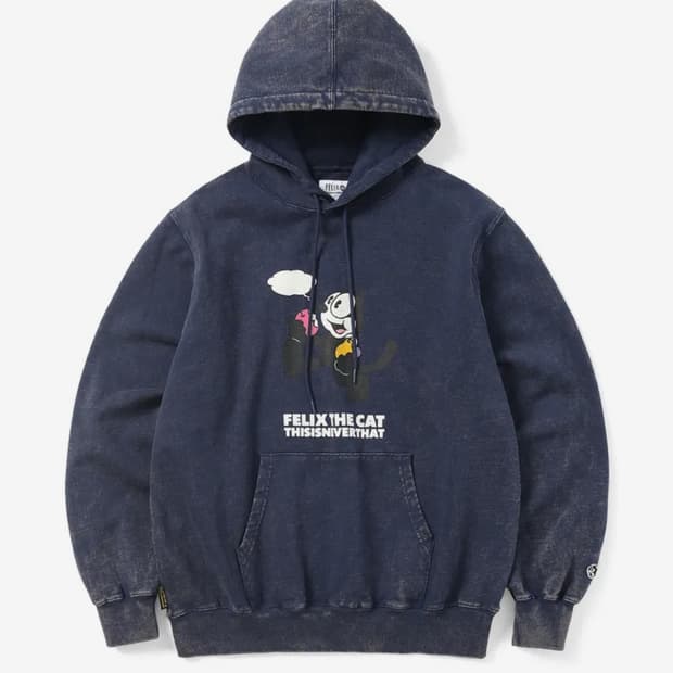 디스이즈네버댓 tnt felix hoodie navy