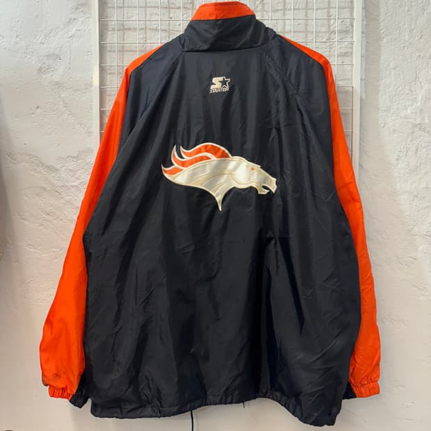 NFL X 스타터 90s 올드스쿨 덴버 브롱코스 바람막이 XL