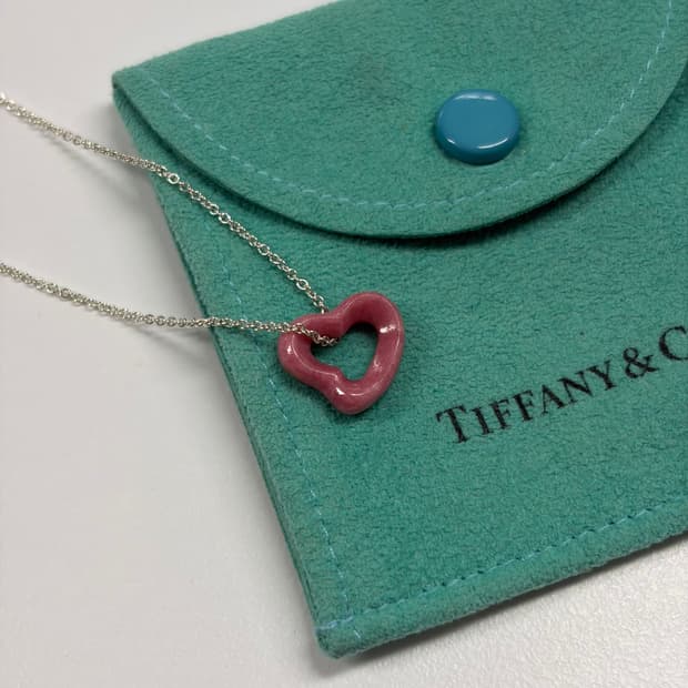 티파니앤코 로즈쿼츠 오픈하트 목걸이