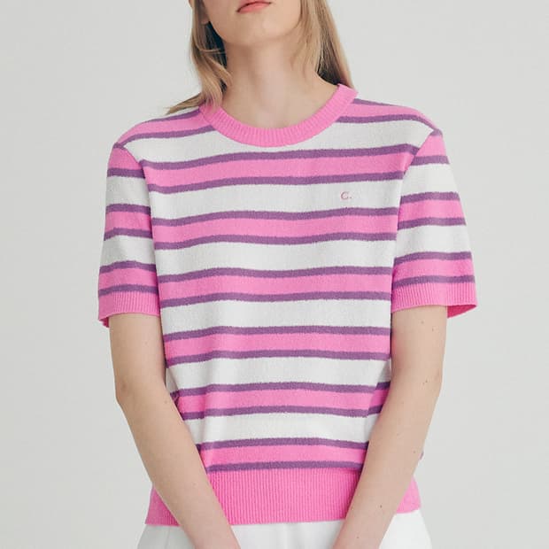 클로브 코튼 부클 니트