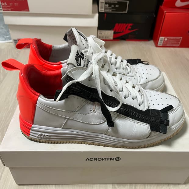 나이키x아크로님 포스 흰/주