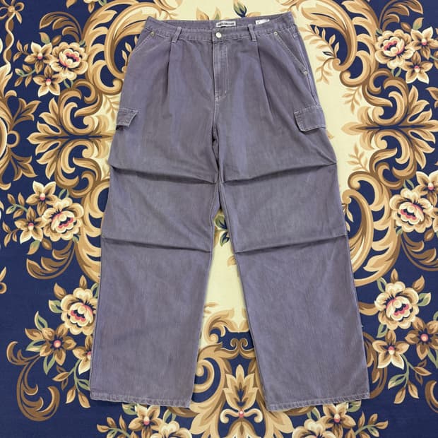 (L)어널러코드 ANOLORCODE 카고데님팬츠(퍼플)