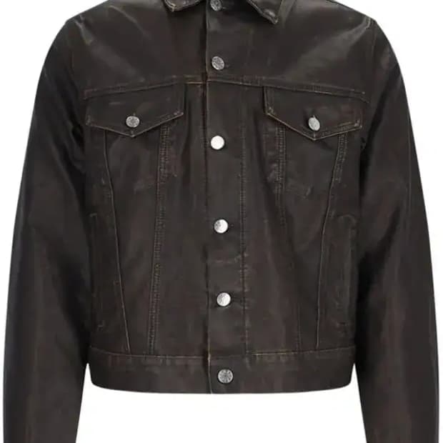 선플라워 트러커자켓 빈티지 브라운