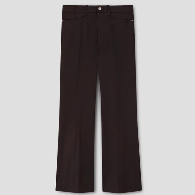 타일레 RETRO BELL TROUSERS BORDEAUX