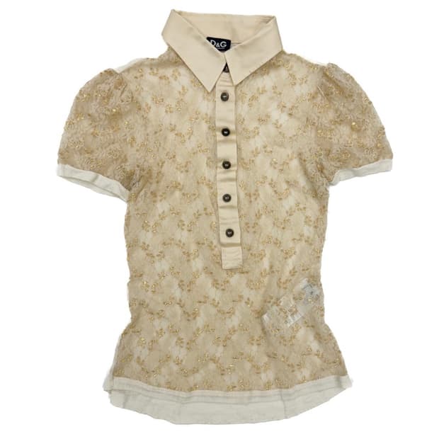 Dolce&Gabbana 레이스 티셔츠