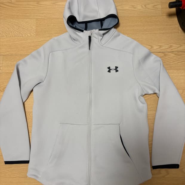 언더아머 남성 후드 집업 (L사이즈 / 라이트 그레이)