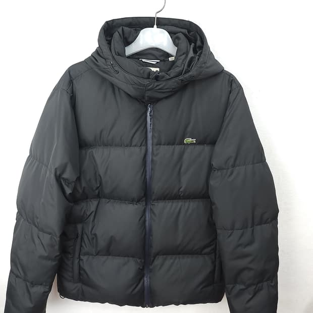 라코스테 블랙 푸퍼 패딩 100-105 XL