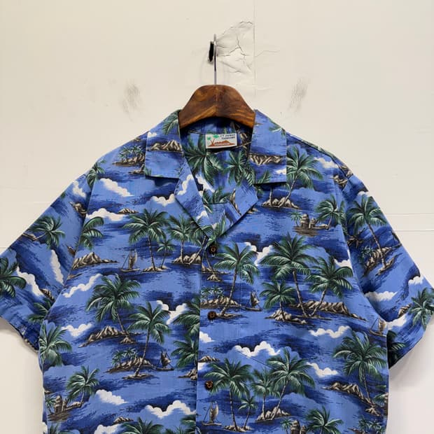 HAWAII 하와이안 야자수 반팔 셔츠