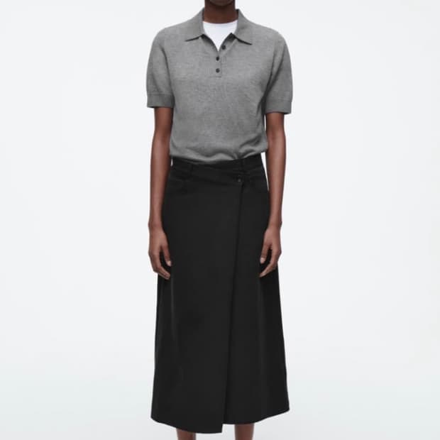 Cos 에쉬매트릭 플루이드 스커트 