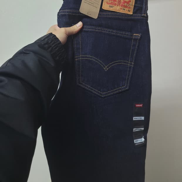 (새상품)리바이스550 진청 인디고 데님(34사이즈)