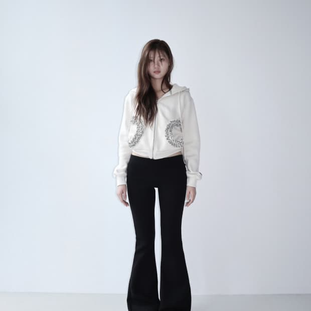 클라따 프릴후드집업 아이보리 (1회착용)