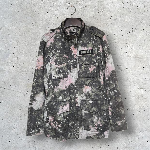 게스 체리블라썸 플라워 야상 자켓 (85/XS)