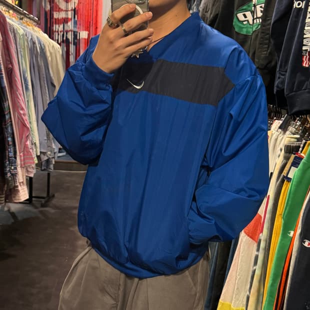 [IM] NIKE 나이키 미드 스우시 웜업 블루 블랙