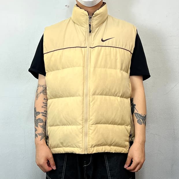 나이키 ACG 로고 나일론 립스탑 다운 베스트