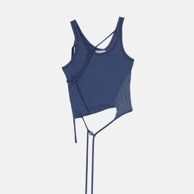 (AE Synctx) Trimmed Sleeveless Top 애쉬블루