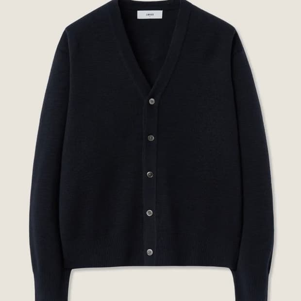 새제품급 48 블랙) 엘무드 오디너리 크롭 가디건