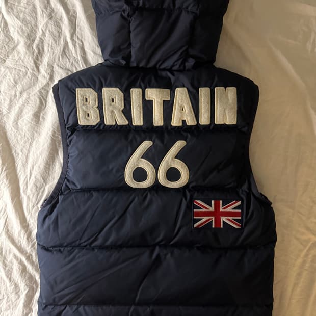 폴로 빅포니 브리튼 조끼 패딩 S 네이비