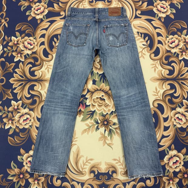 (30)리바이스 Levis 523 데미지 워싱 데님팬츠