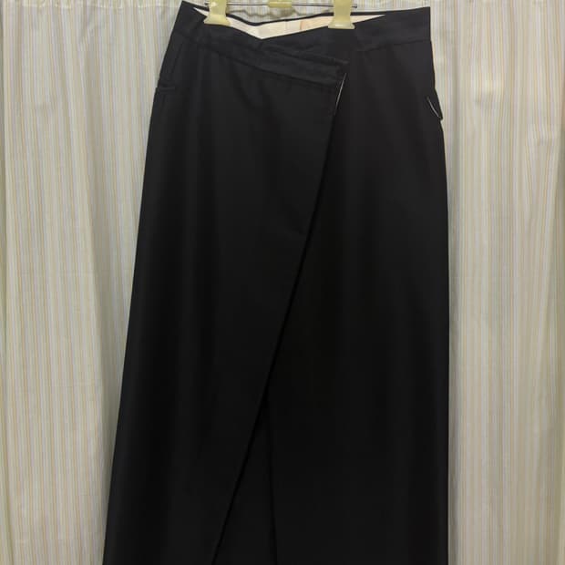 꼼데가르송 블랙 랩 스커트