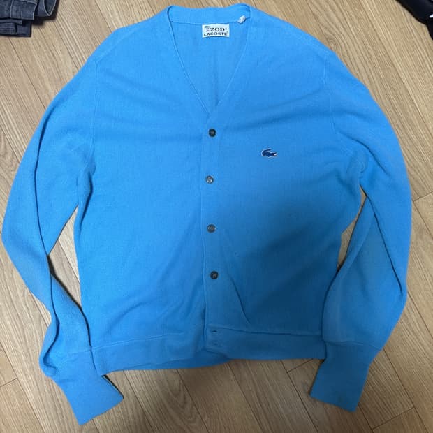 70s izod 라코스테 아크릴 가디건