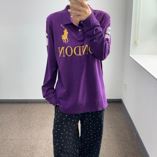 Polo 폴로 골드 빅포니 런던 롱슬리브 카라티