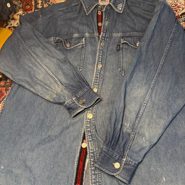 90s Majah Flavah Vintage denim shirt