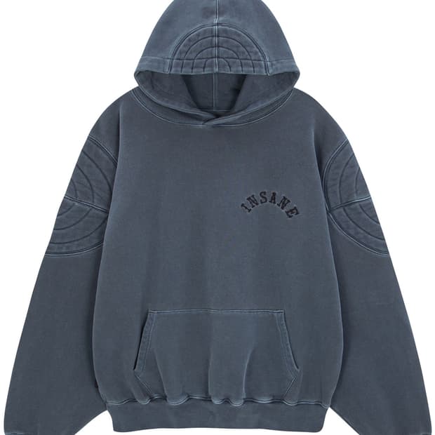 인세인개러지 패디드 숄더 후드티