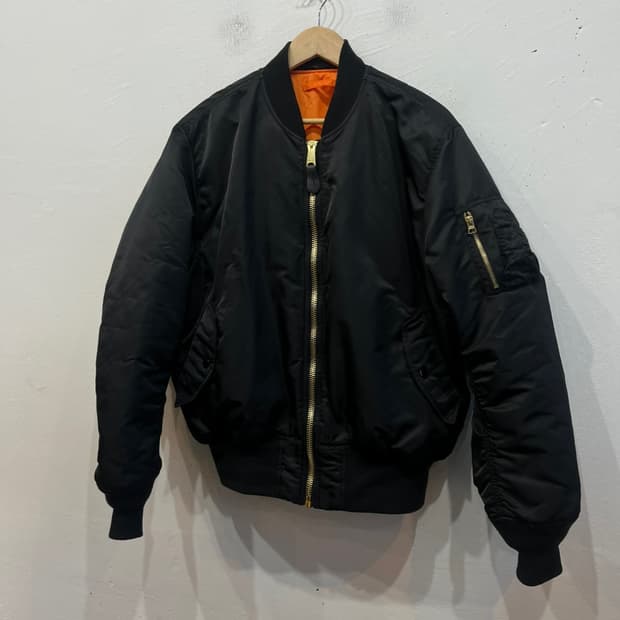 알파인더스트리 MA-1 플라이트 자켓 블랙 L