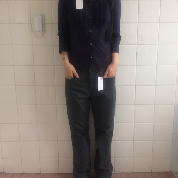Pleats point shirt