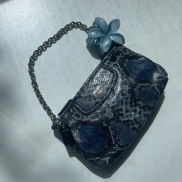 New신상‼️)) 코치 스네이크 체인 미니백