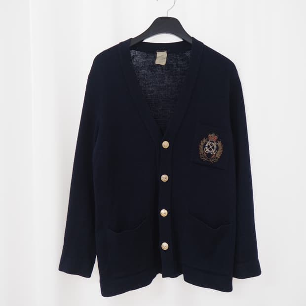 1980's vitange virginwool cardigan 