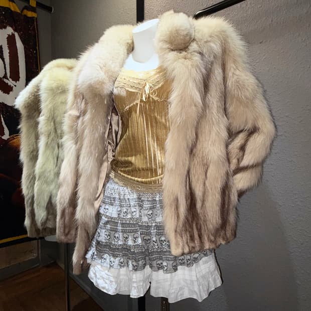 빈티지 페이크 퍼자켓