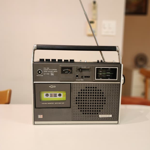 70년대 소니 빈티지 카세트 라디오 CF-1765