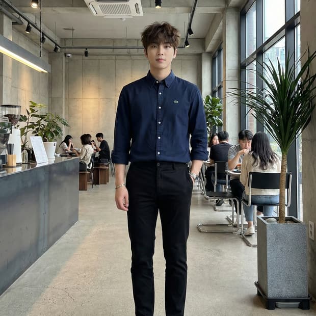 LACOSTE 라코스테 정품 레귤러핏 버튼다운 셔츠