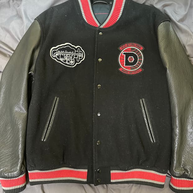 데우스 레더 바시티 자켓(XL)