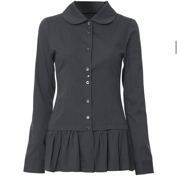 플레어업 Dani Frill Shirts (FL-188_Charcoal)