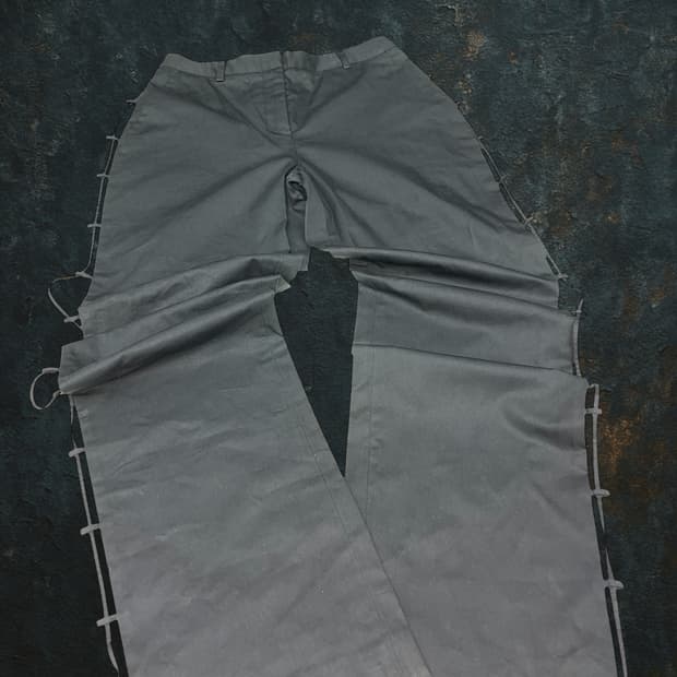 side oriental details slacks