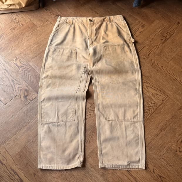 [42]칼하트 Made in USA 빅사이즈 브라운 더블니 워크 팬츠