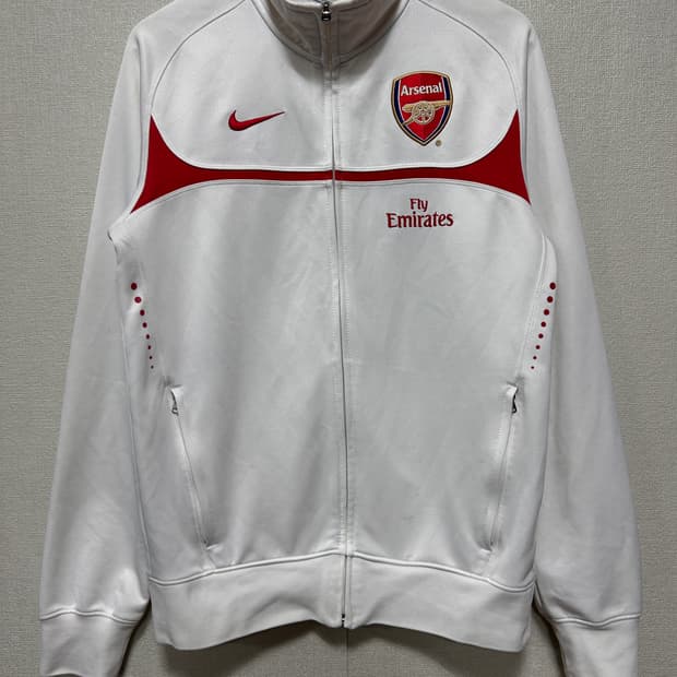 나이키 12-13 아스날 FC 화이트 트랙탑 져지
