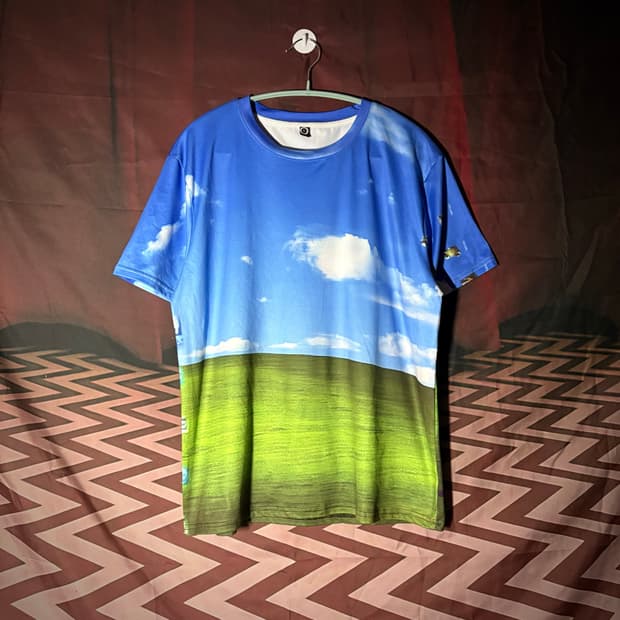 frutiger aero window XP 배경화면 프린팅 티셔츠 L