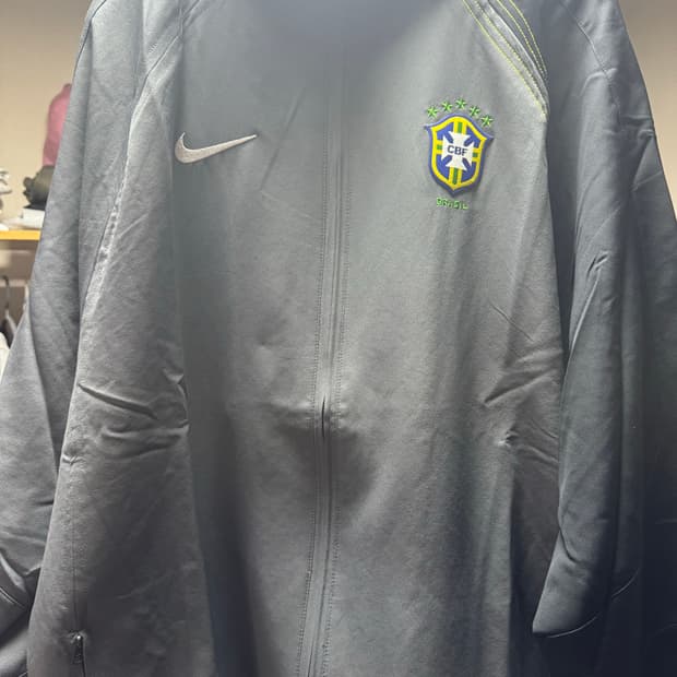 나이키 브라질 2004 토탈 90 리이슈 사커 레플리카 트랙 자켓