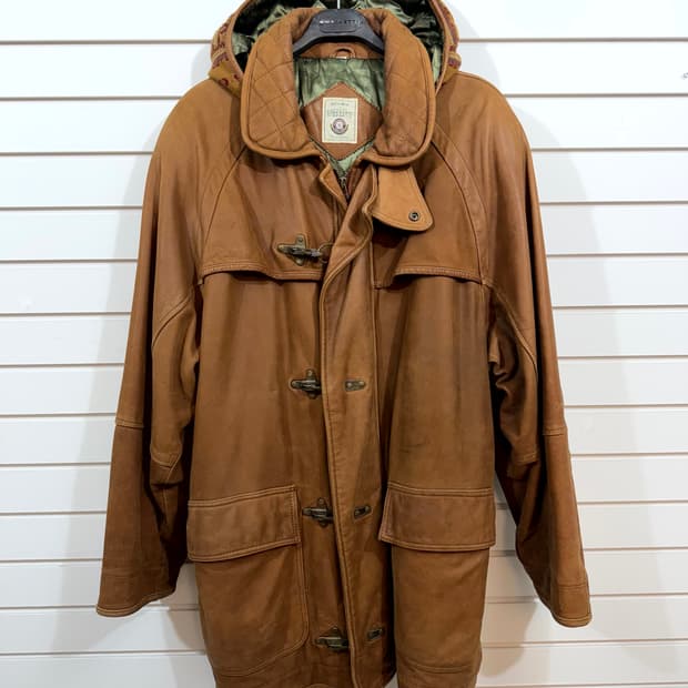 MITSUMINE Cowhide 소가죽 파이어맨 버클 코트