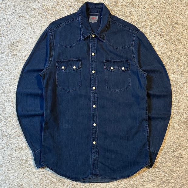 리바이스 LEVI'S 웨스턴 투포켓 데님 셔츠 진청