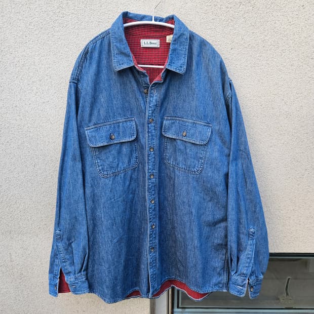 90s 엘엘빈 데님 셔츠