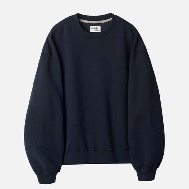 러프사이드 오버사이즈 스웻 셔츠 맨투맨 네이비 3