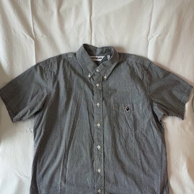 [베이프]A BATHING APE CHECK SHIRT