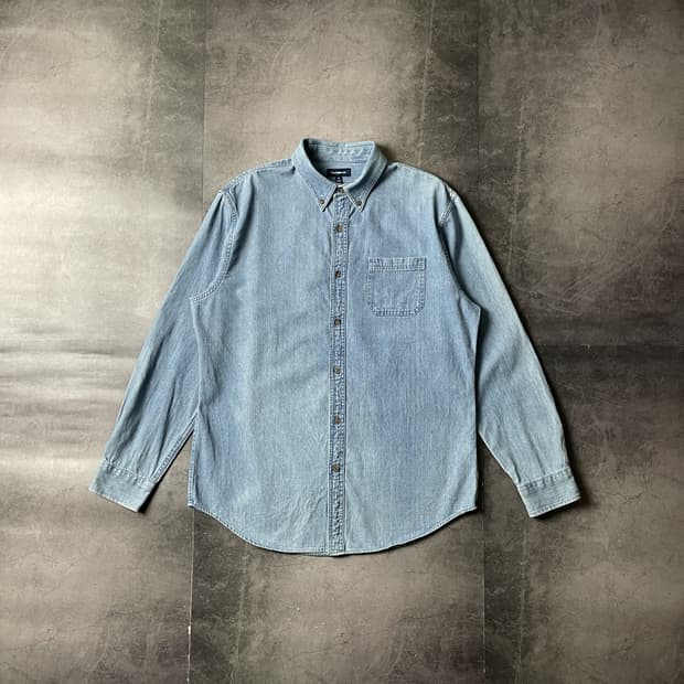CROFT&BARROW 빈티지 다운버튼 코튼 데님 셔츠 A00693